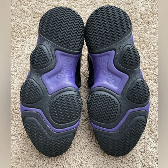 RARE Adidas Top Ten 2000 Mens Size 12 US Black Purple Gold  display picture 1